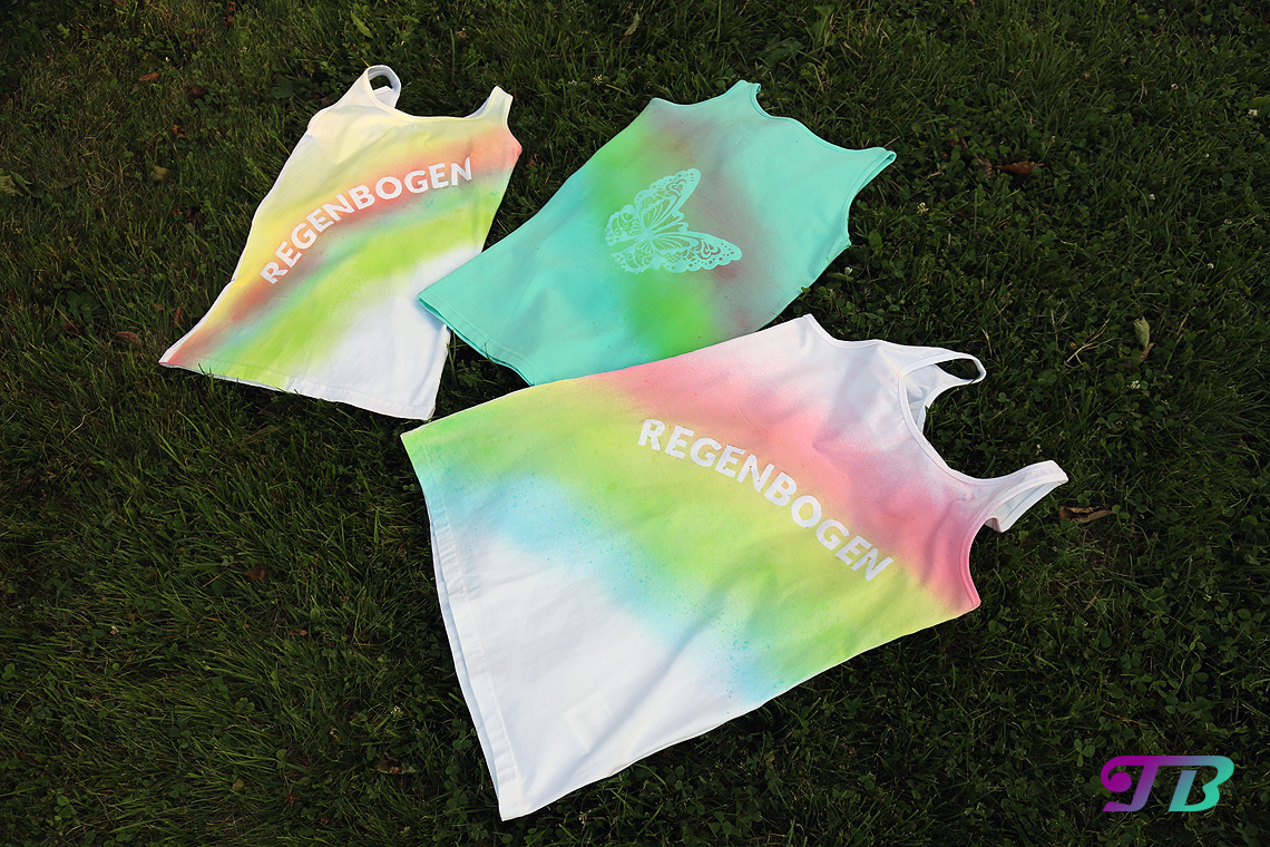 Regenbogen Shirts DIY