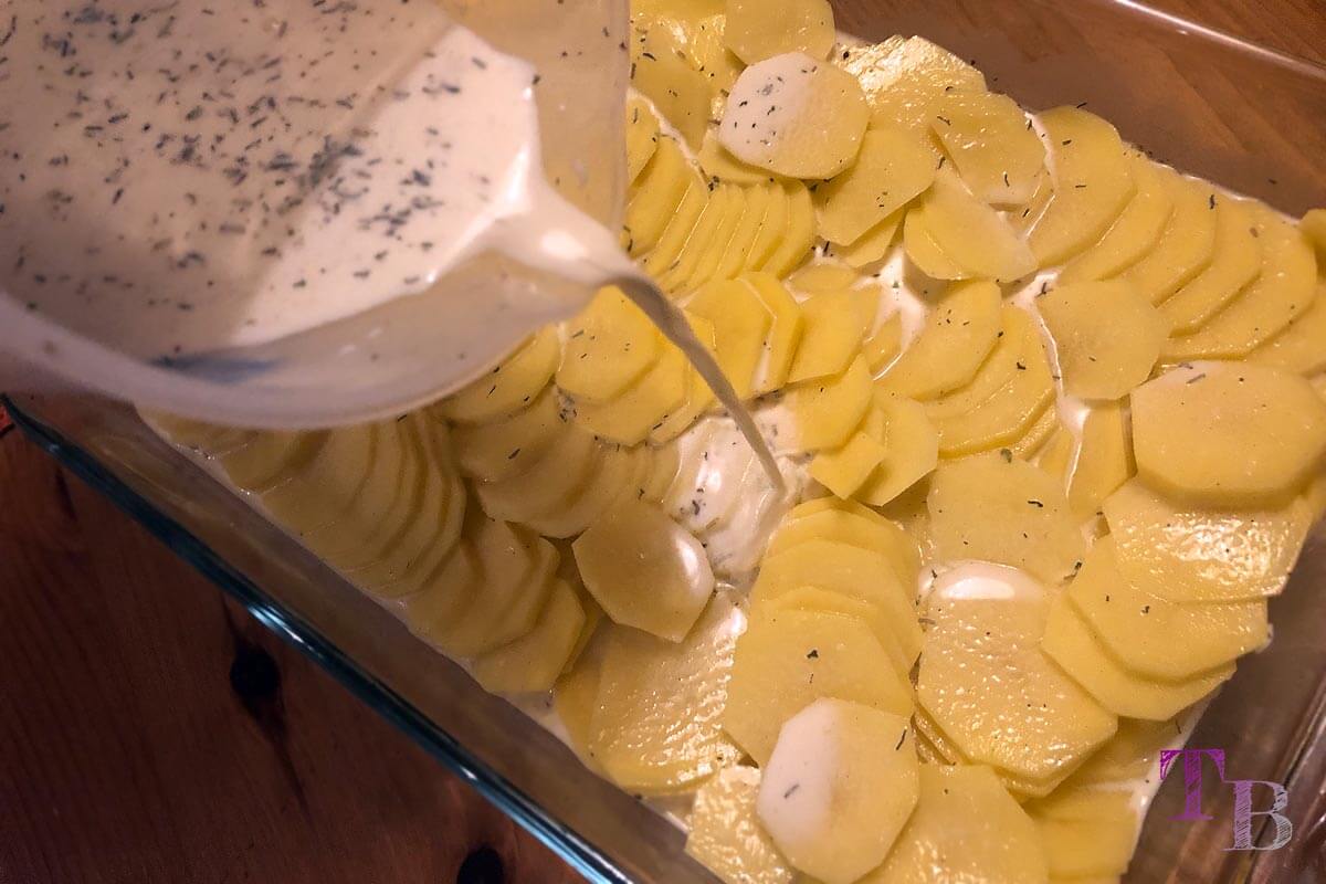 Kartoffelauflauf Auflauf Kartoffel Sauce